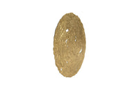 Gold Molten Disc Wall Sculpture