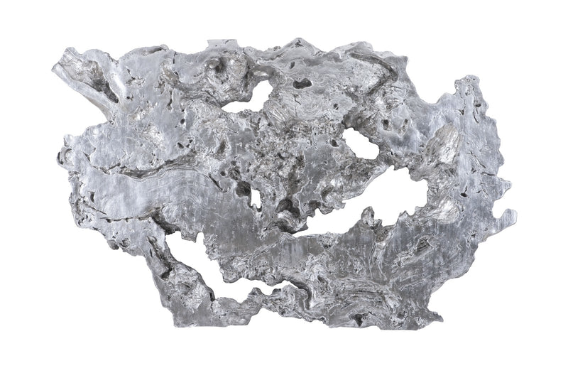 Silver Leaf Wood Root Wall Sculpture