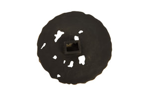 Gold Molten Disc Wall Sculpture