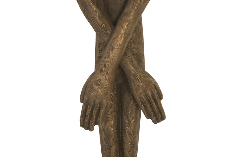 Thin Male Bronze Wall Sculpture