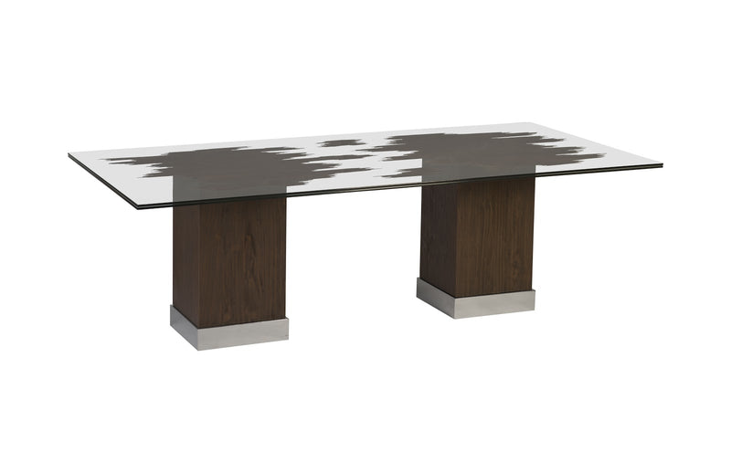 Drift Dining Table with Glass Top