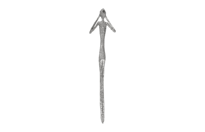 Silver Speak/See/Hear No Evil Wall Sculptures (Set of Three)