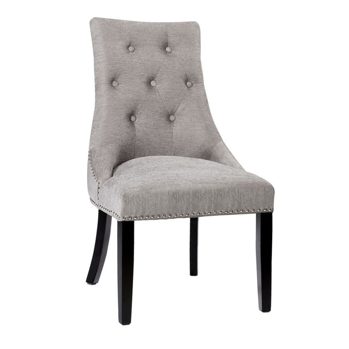 Roza Platinum Tufted Dining Chair