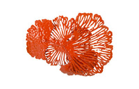 Coral Wall Flower Art