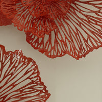 Coral Wall Flower Art