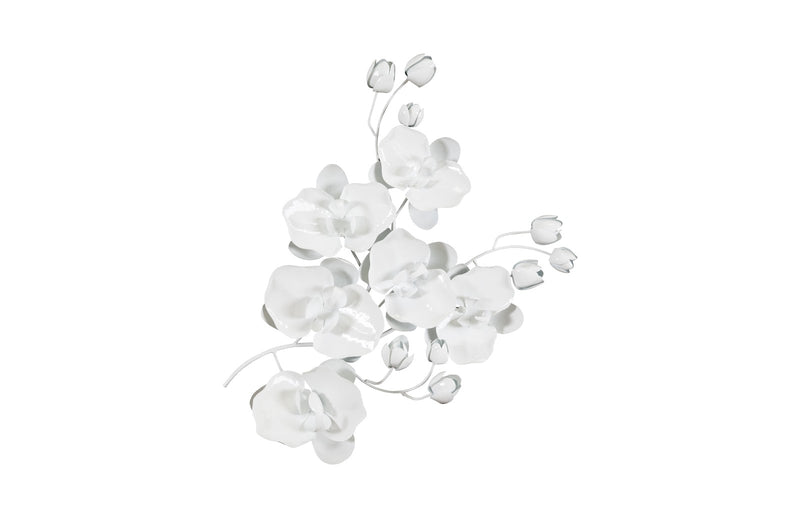 White Orchid Wall Sculpture
