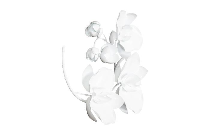 White Orchid Wall Sculpture