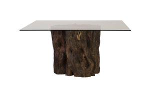 Mais Mai Theng Dining Table with Square Glass Top III