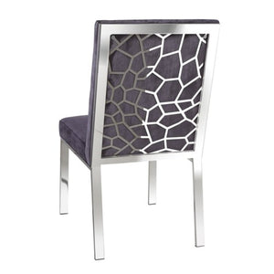 Bayfield Charcoal Grey Velvet Dining Chair